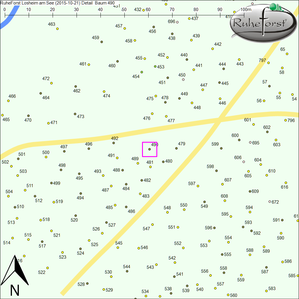 Detailkarte zu Baum 490