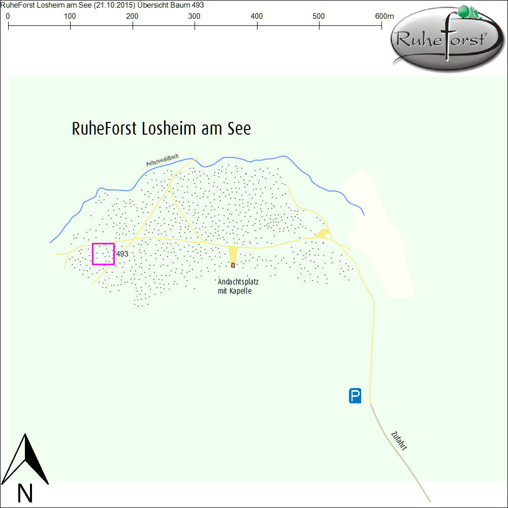 Übersichtskarte zu Baum 493