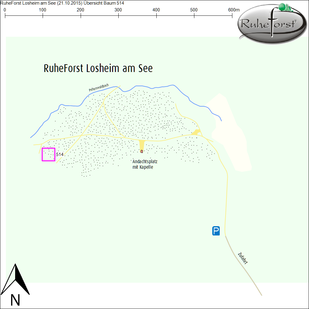 Übersichtskarte zu Baum 514