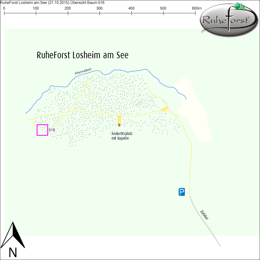 Übersichtskarte zu Baum 516