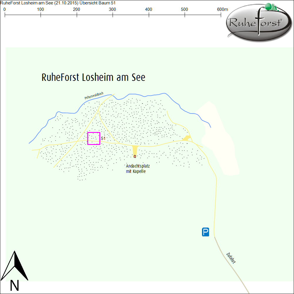 Übersichtskarte zu Baum 51