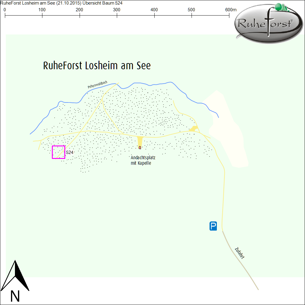 Übersichtskarte zu Baum 524