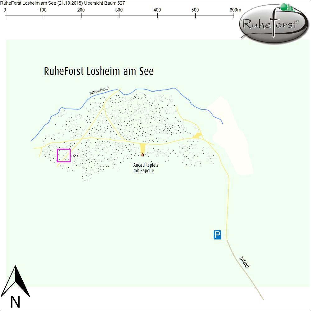 Übersichtskarte zu Baum 527