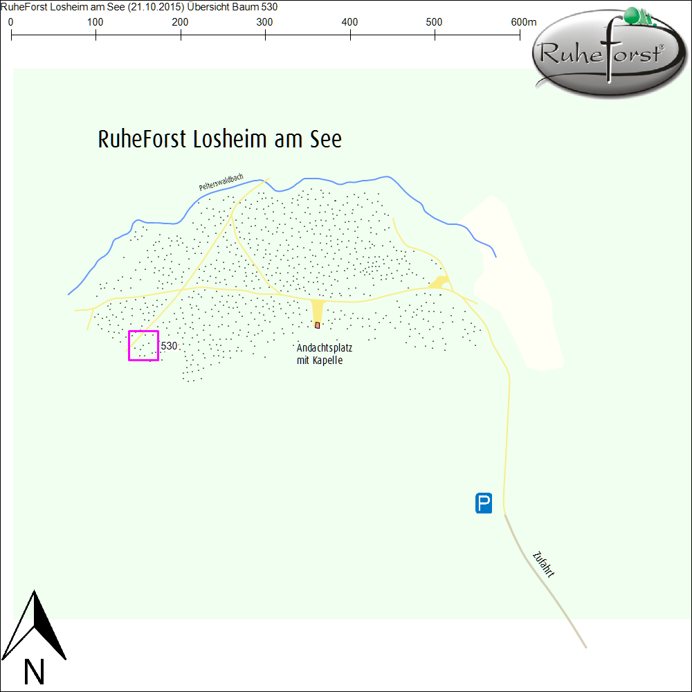 Übersichtskarte zu Baum 530