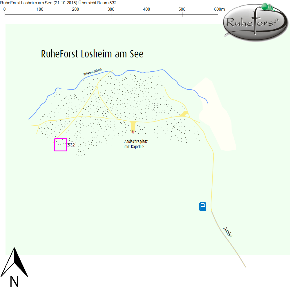 Übersichtskarte zu Baum 532