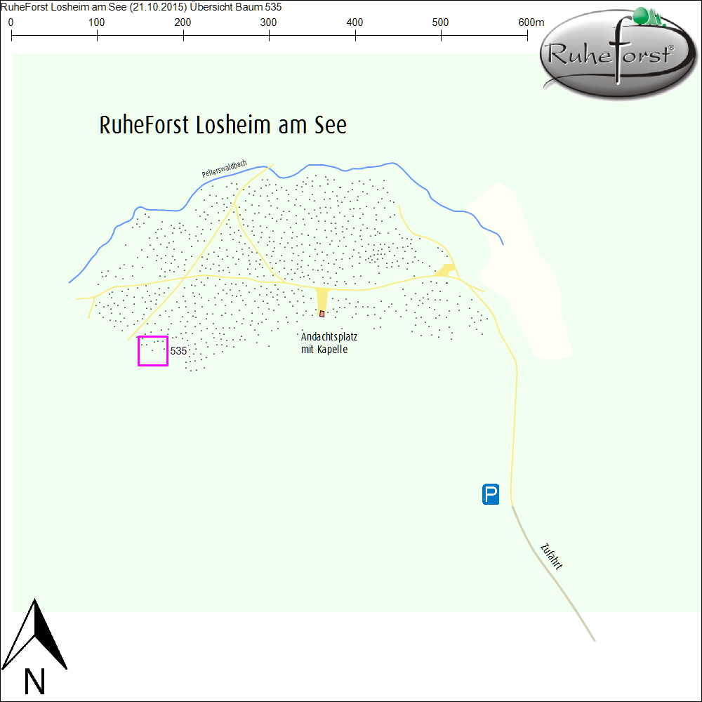 Übersichtskarte zu Baum 535