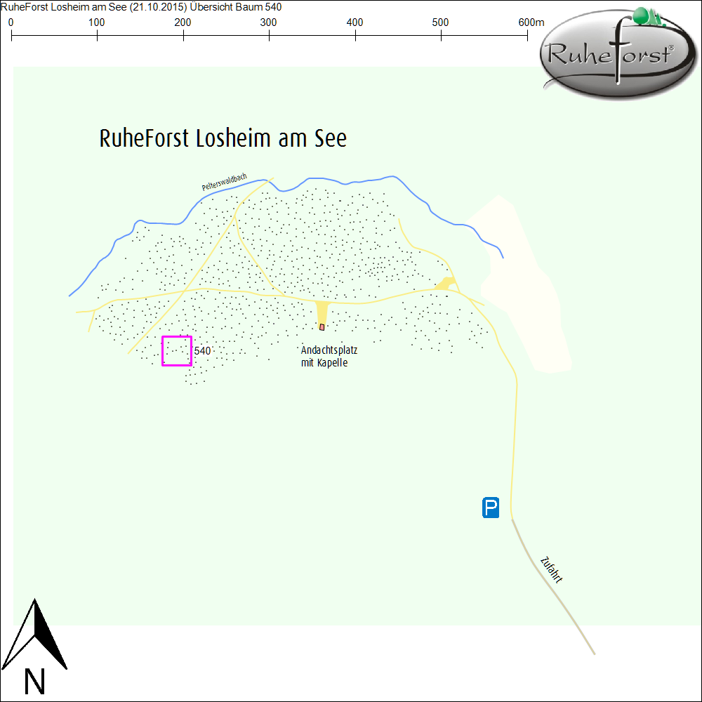 Übersichtskarte zu Baum 540