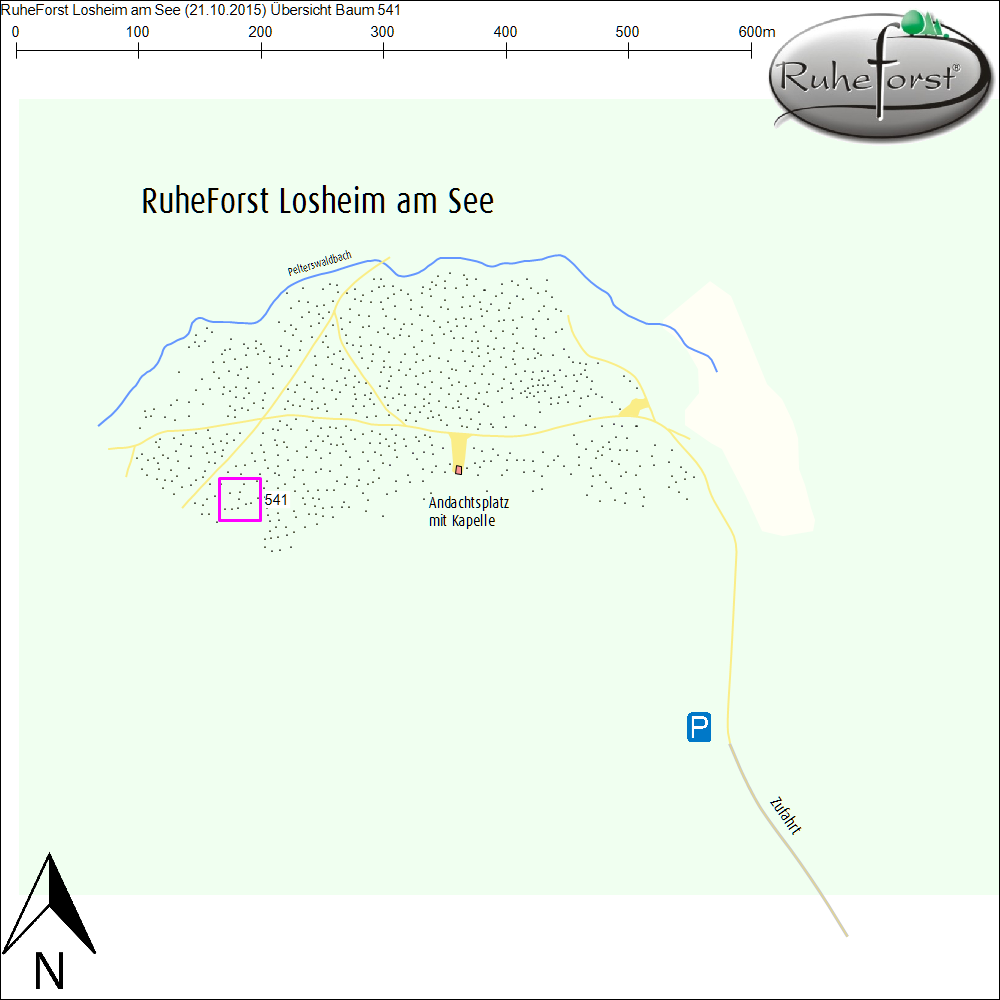 Übersichtskarte zu Baum 541