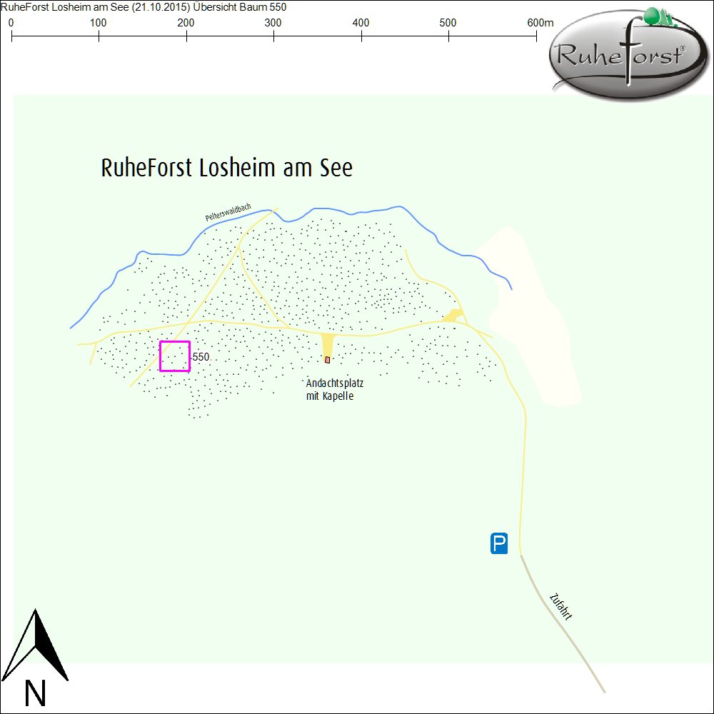 Übersichtskarte zu Baum 550