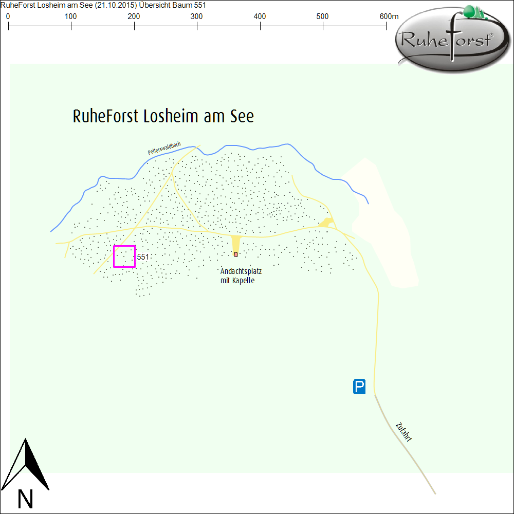 Übersichtskarte zu Baum 551