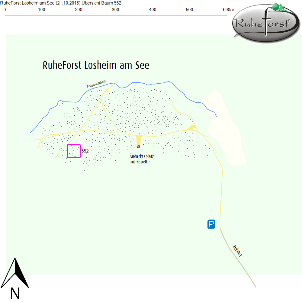 Übersichtskarte zu Baum 552