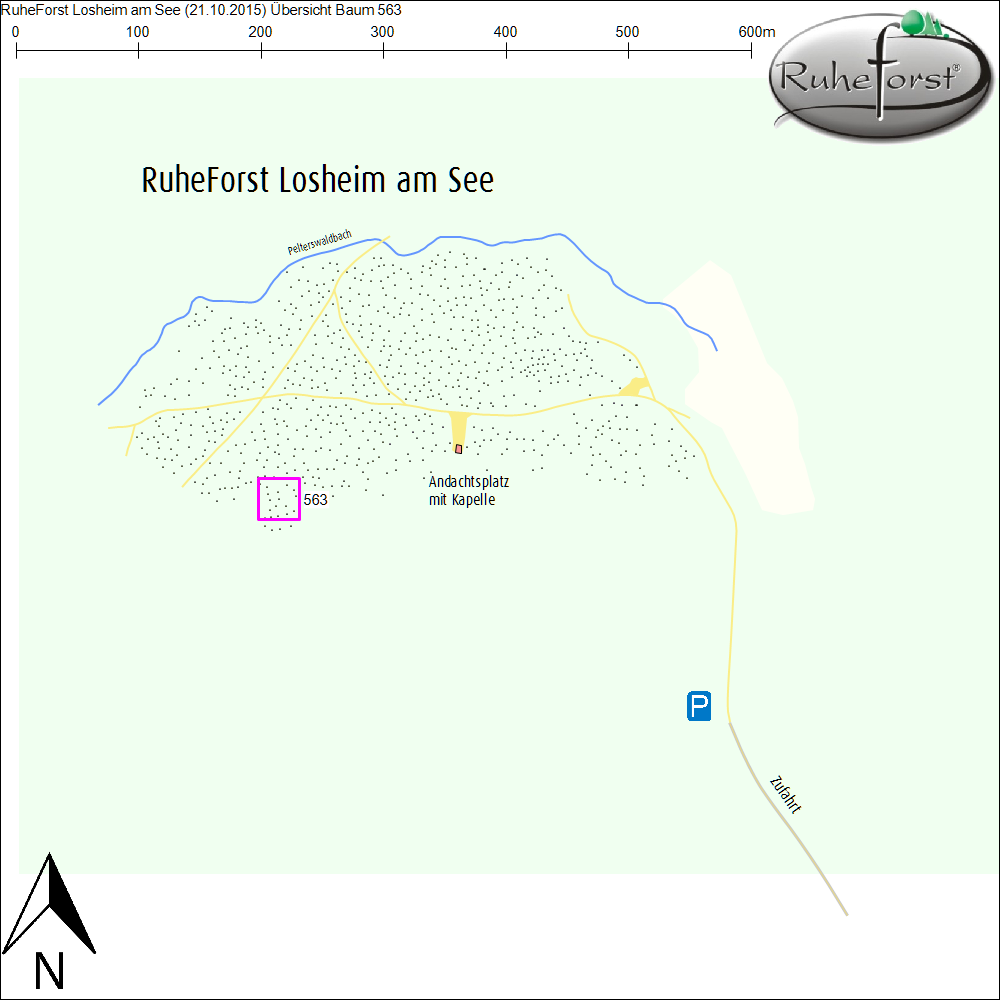 Übersichtskarte zu Baum 563