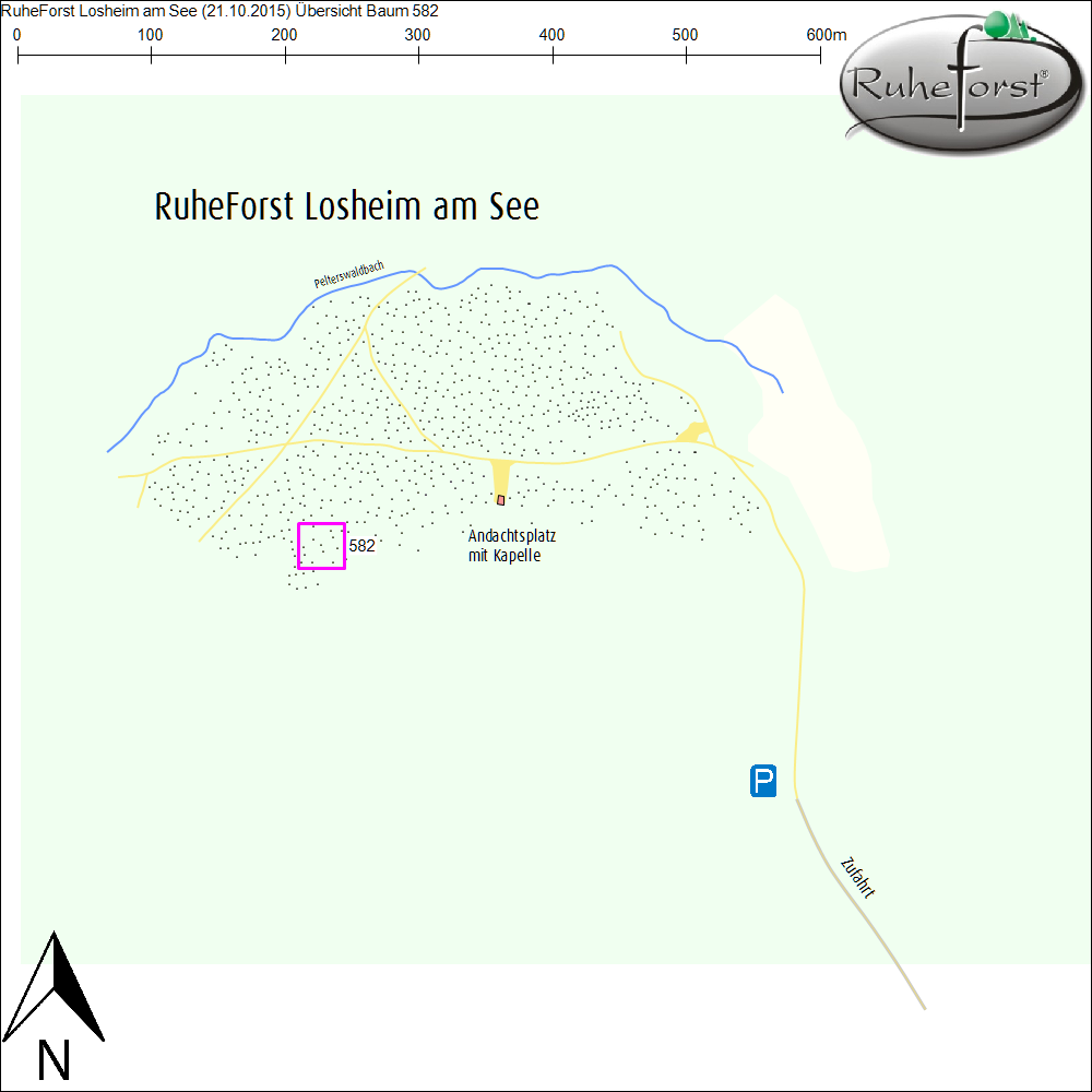 Übersichtskarte zu Baum 582