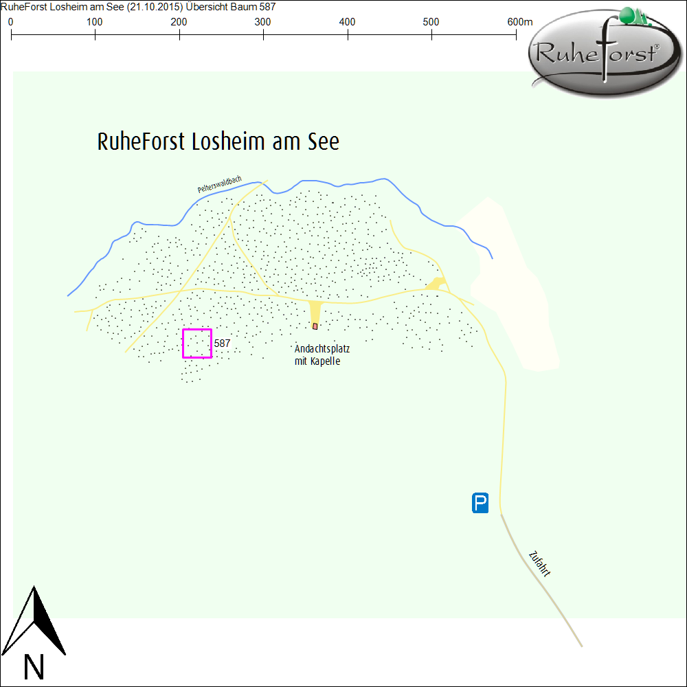 Übersichtskarte zu Baum 587