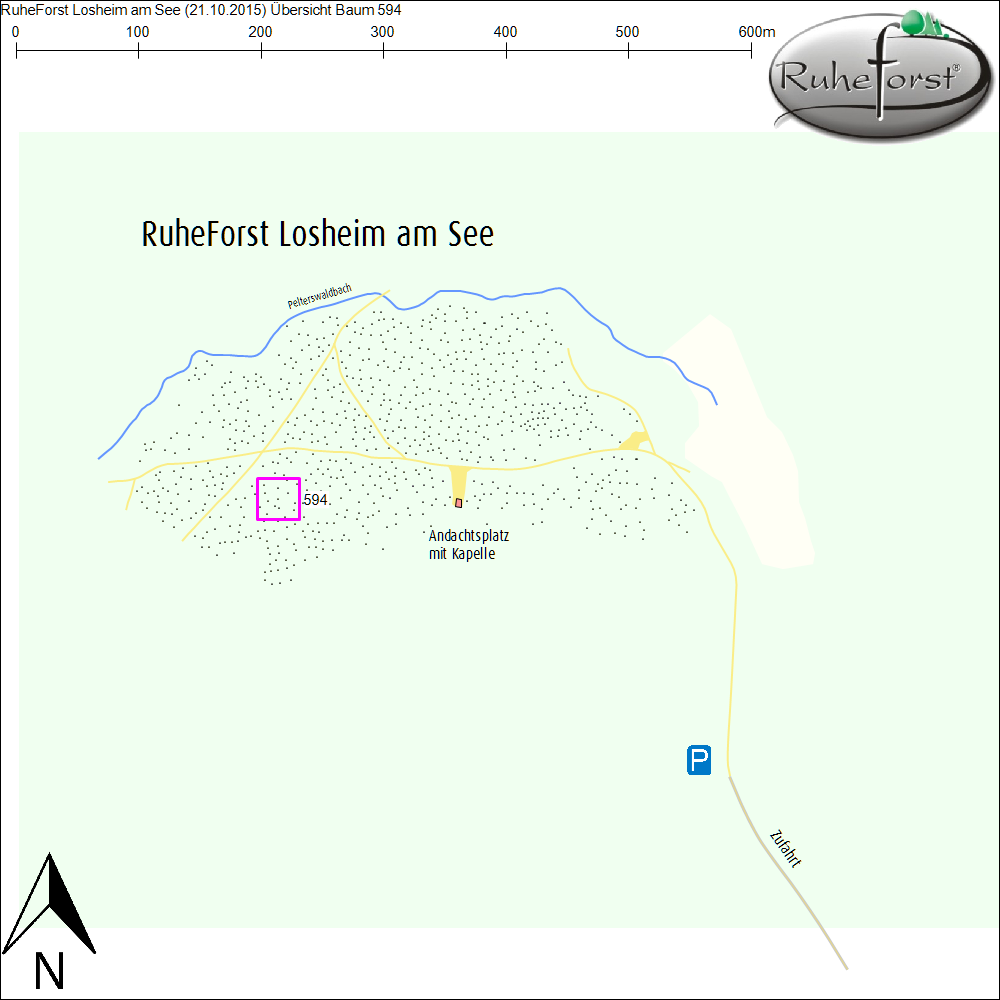 Übersichtskarte zu Baum 594