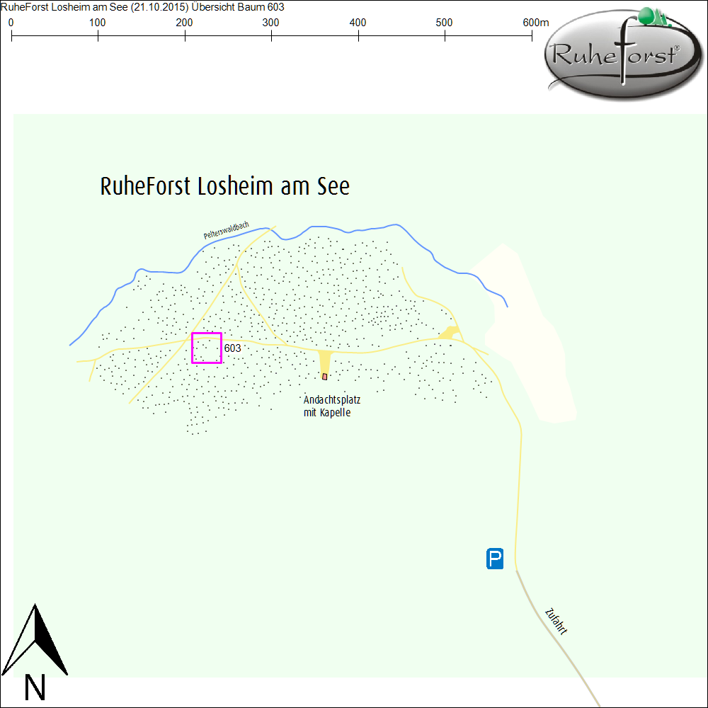 Übersichtskarte zu Baum 603