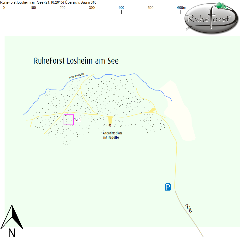 Übersichtskarte zu Baum 610