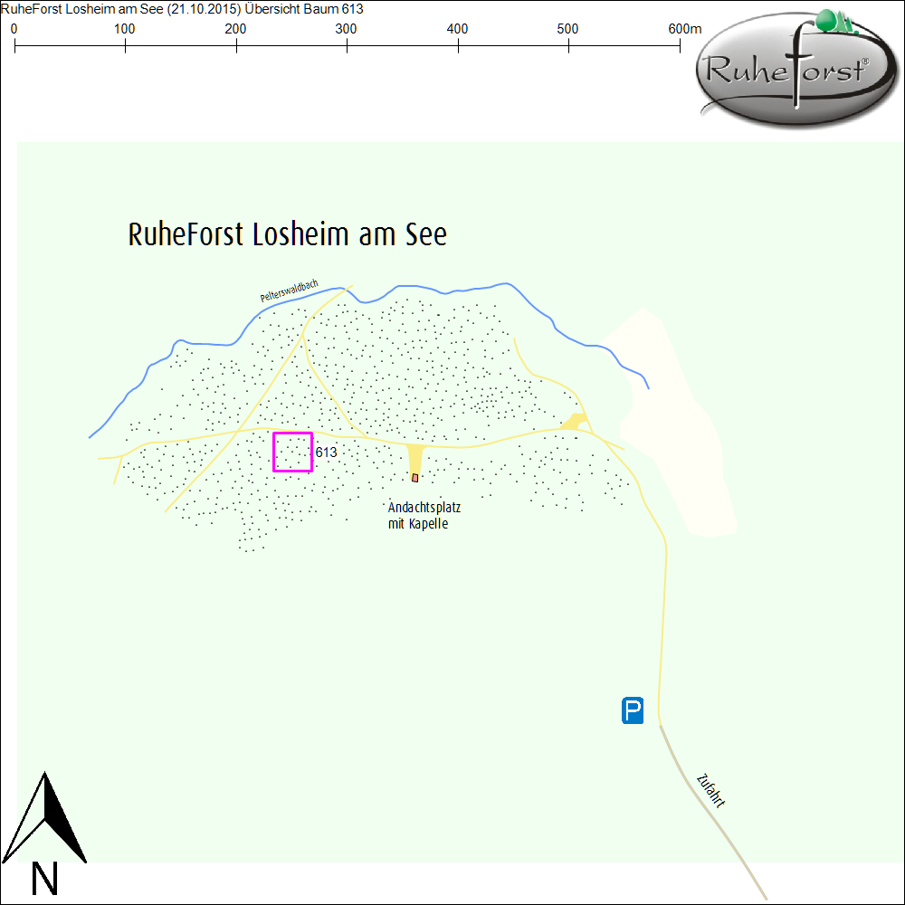 Übersichtskarte zu Baum 613