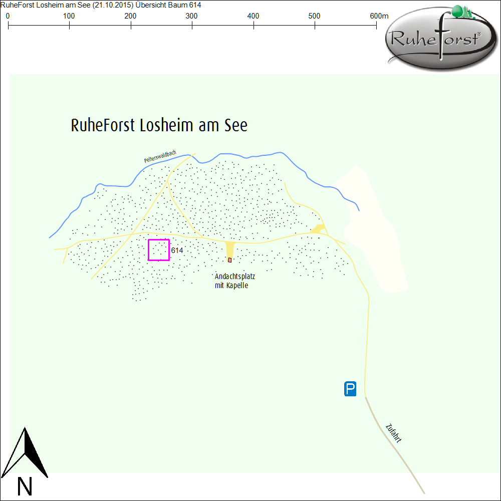 Übersichtskarte zu Baum 614