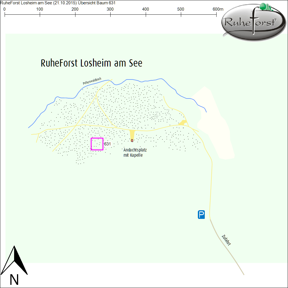 Übersichtskarte zu Baum 631