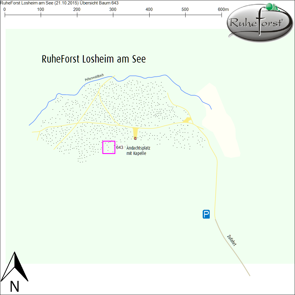 Übersichtskarte zu Baum 643