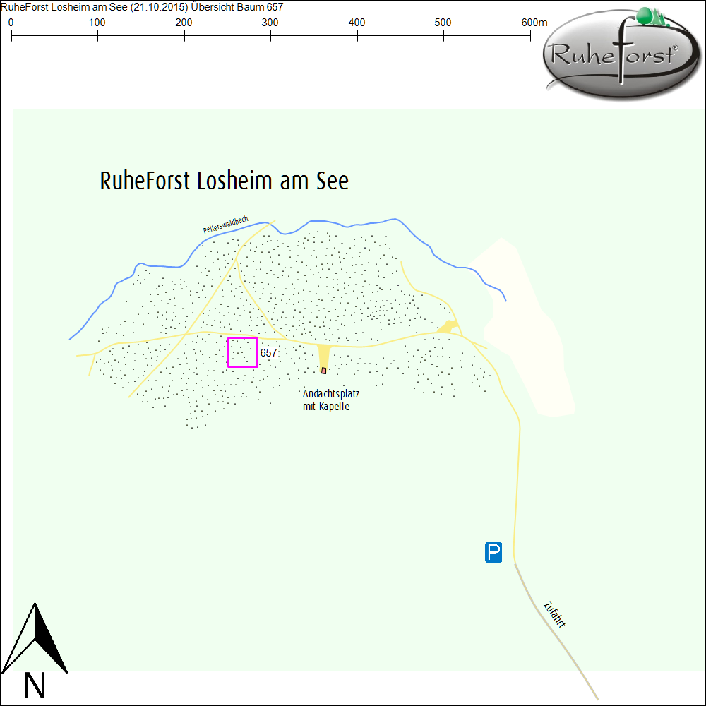 Übersichtskarte zu Baum 657