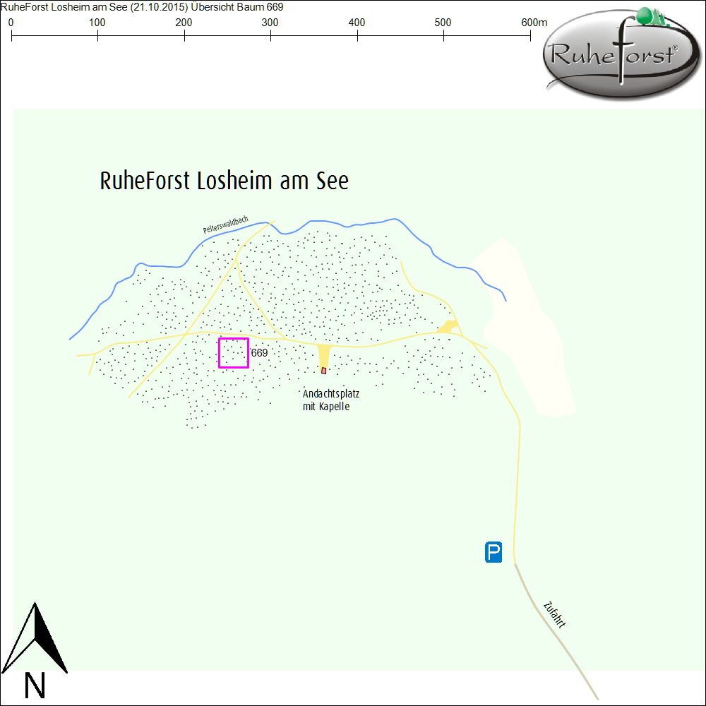 Übersichtskarte zu Baum 669