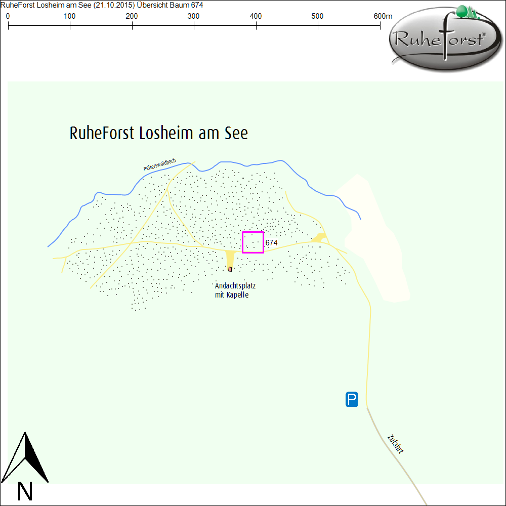 Übersichtskarte zu Baum 674