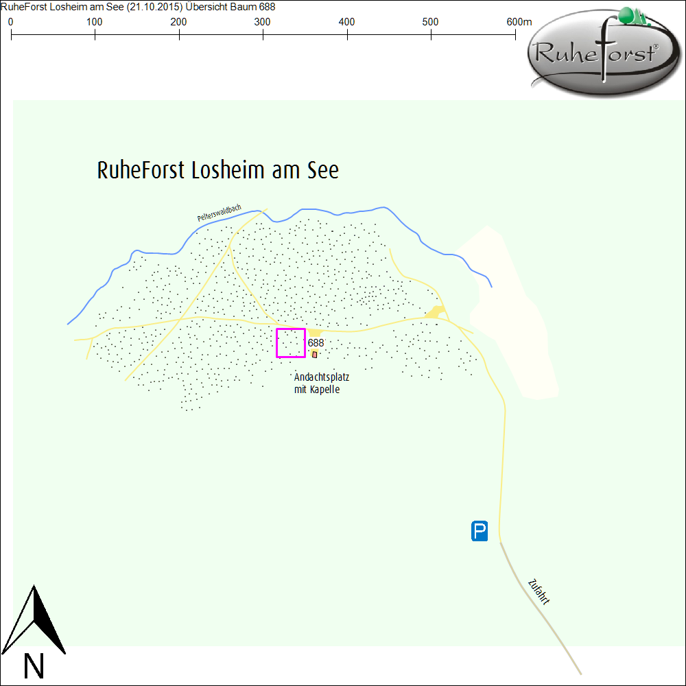 Übersichtskarte zu Baum 688