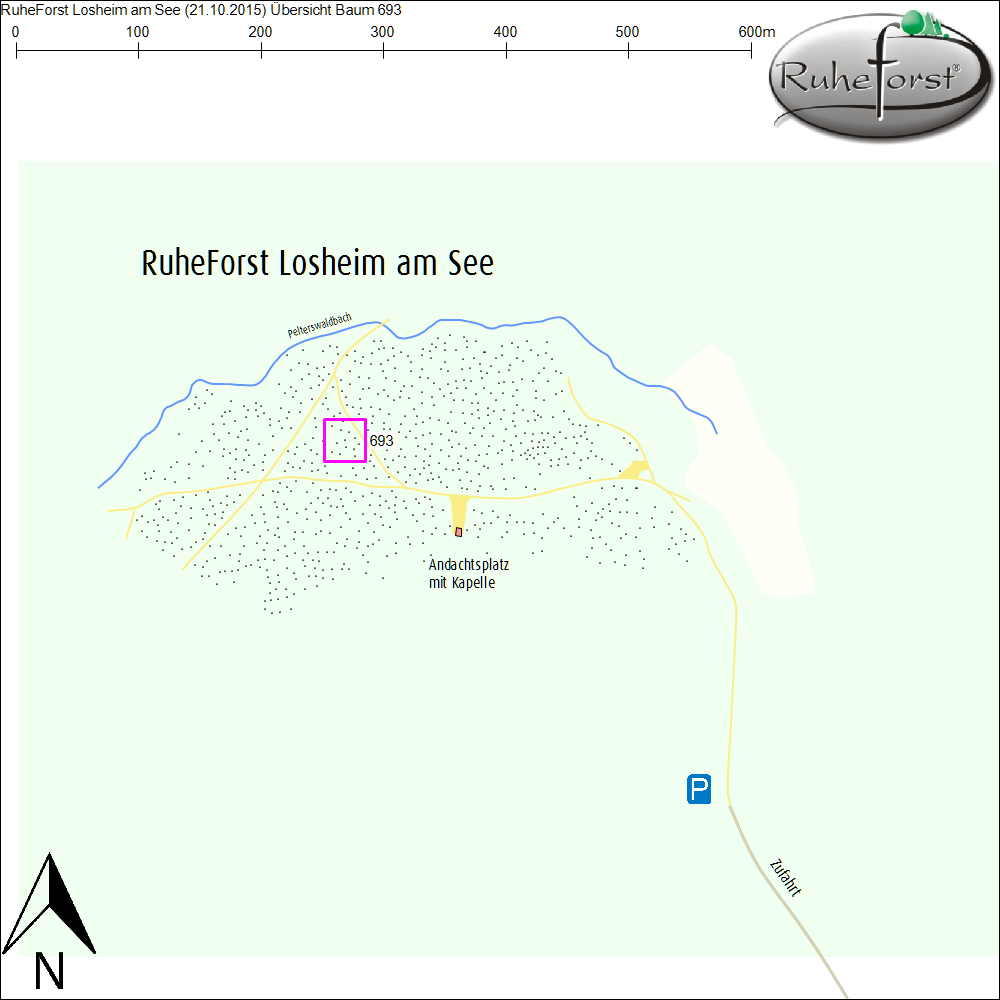 Übersichtskarte zu Baum 693