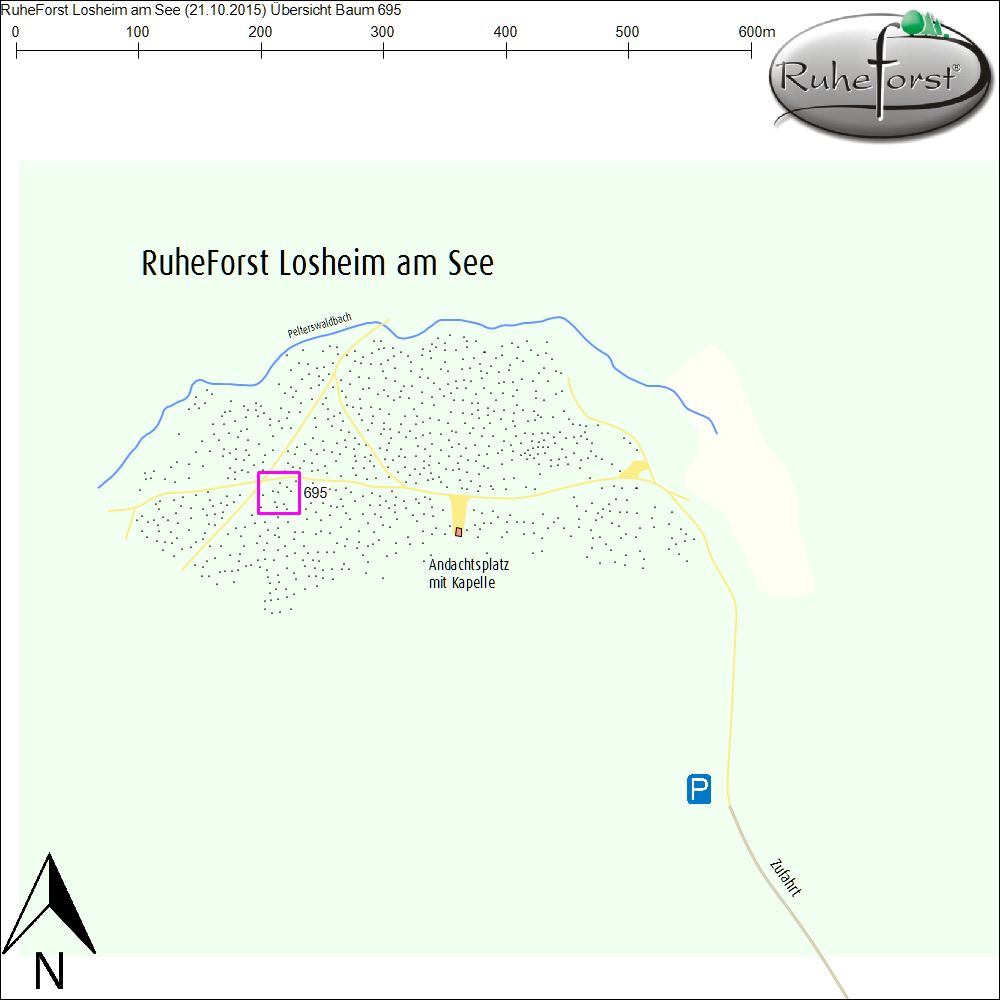 Übersichtskarte zu Baum 695