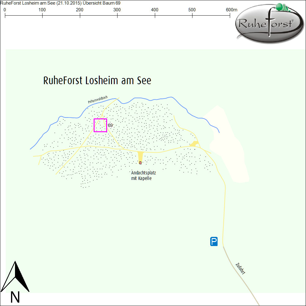 Übersichtskarte zu Baum 69