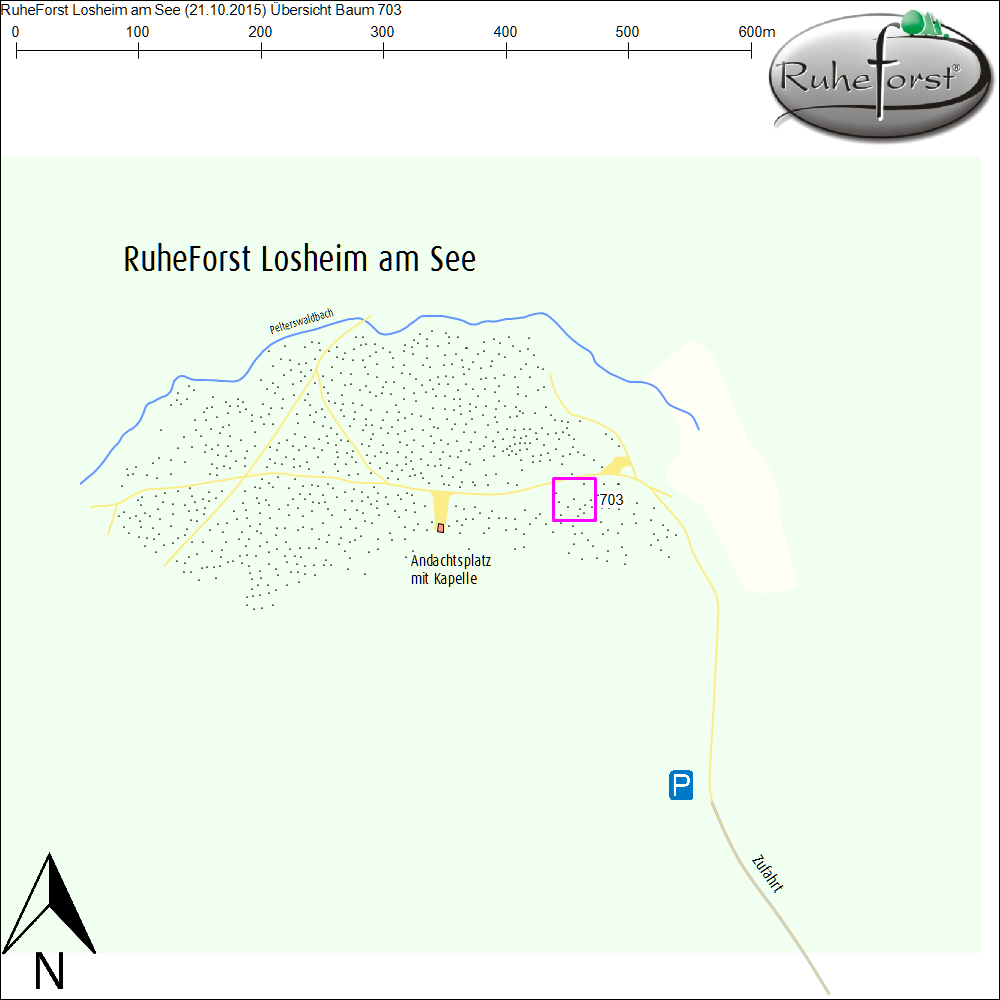 Übersichtskarte zu Baum 703