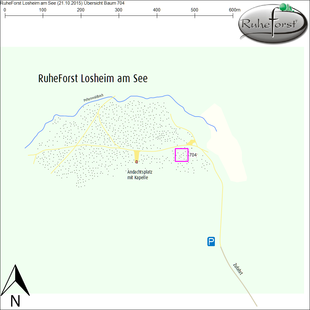 Übersichtskarte zu Baum 704