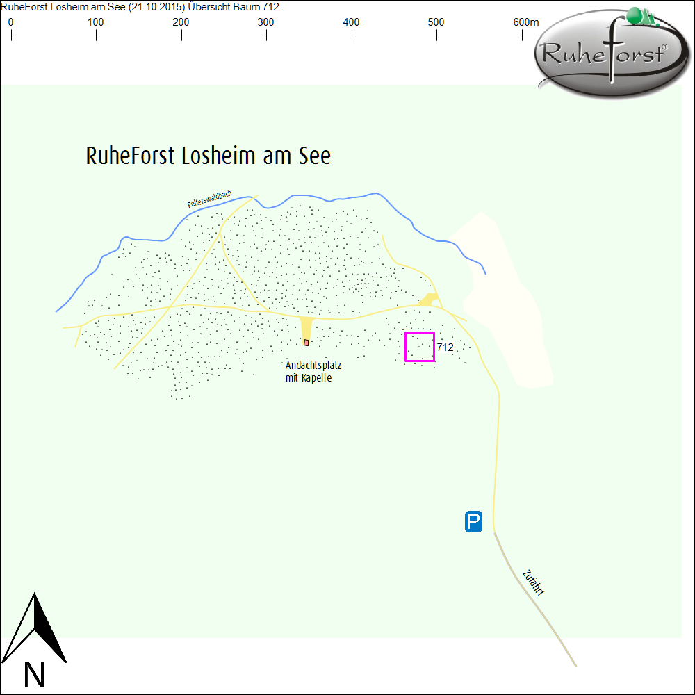 Übersichtskarte zu Baum 712