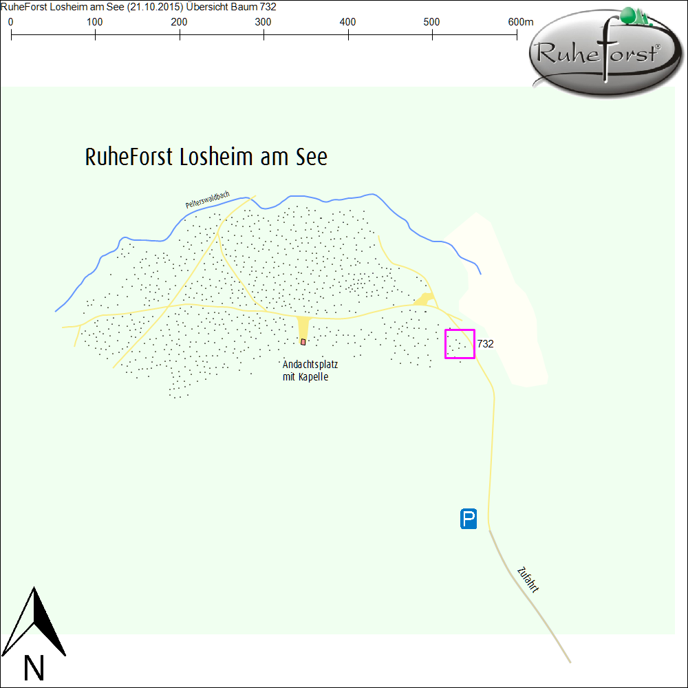 Übersichtskarte zu Baum 732