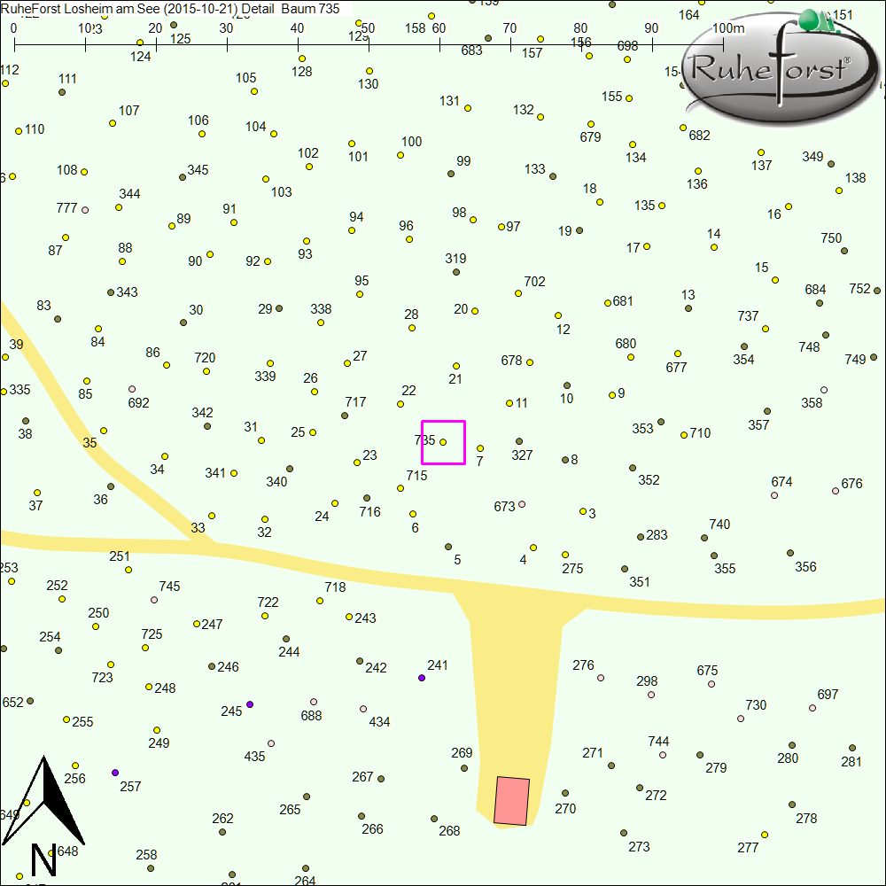 Detailkarte zu Baum 735