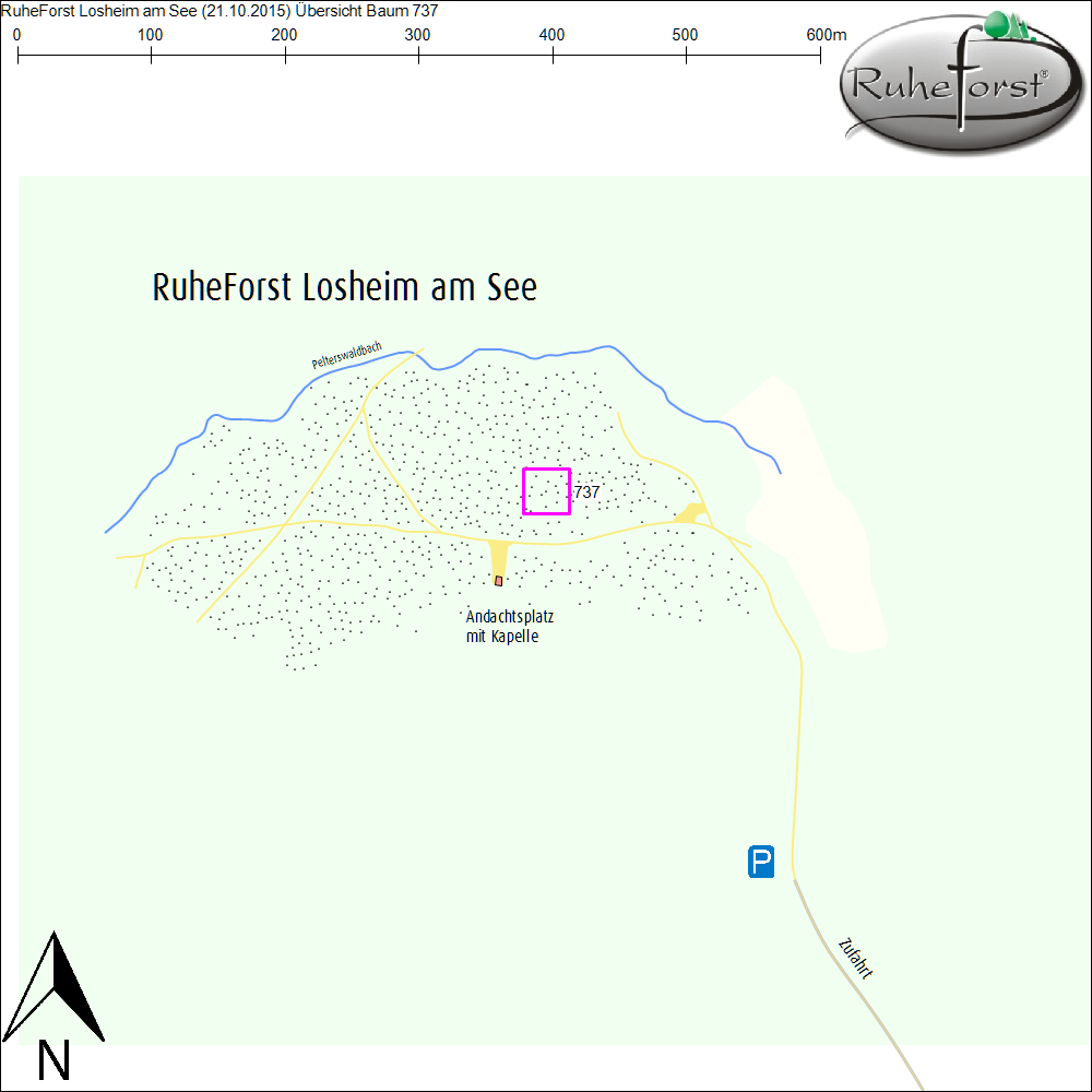 Übersichtskarte zu Baum 737