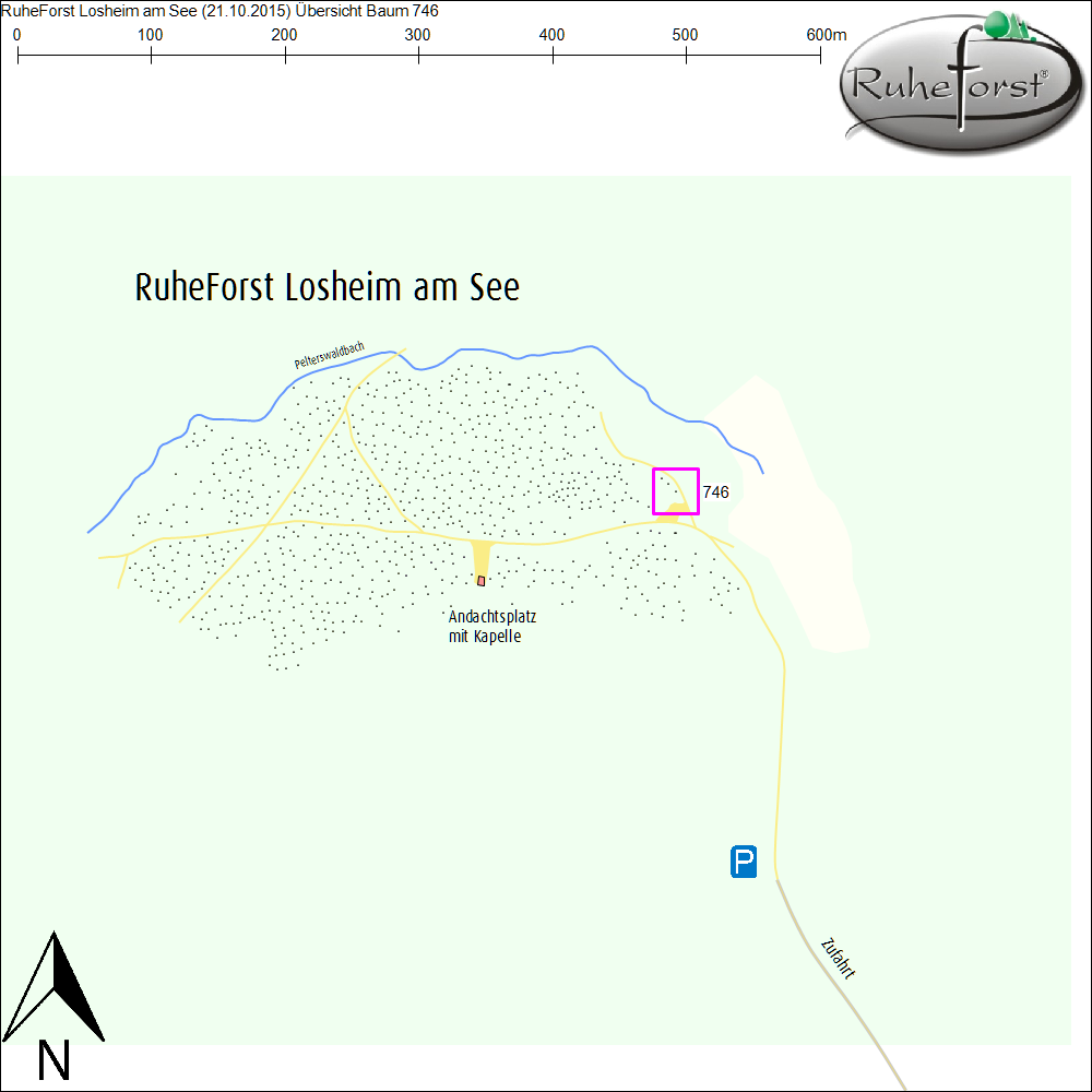 Übersichtskarte zu Baum 746