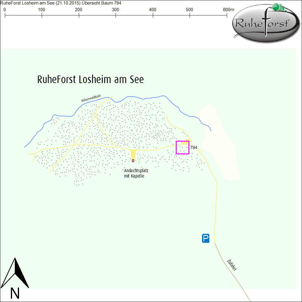 Übersichtskarte zu Baum 794